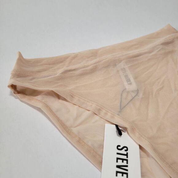Steve Madden Women's Mesh High-Leg Bikini Underwear SM11875 Rose Dust NWT Small - Picture 3 of 6
